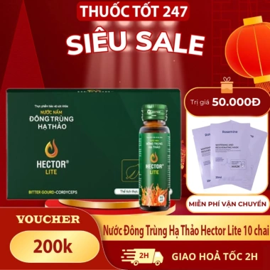 Nước Nấm Đông Trùng Hạ Thảo Hector Lite Chính Hãng – Hỗ Trợ Tiểu Đường, Giảm Đường Huyết, Giá 419.000₫