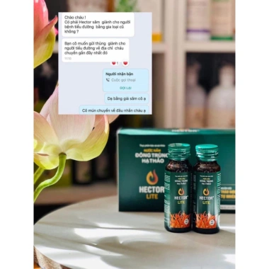 Nước Nấm Đông Trùng Hạ Thảo Hector Lite Chính Hãng – Hỗ Trợ Tiểu Đường, Giảm Đường Huyết, Giá 419.000₫