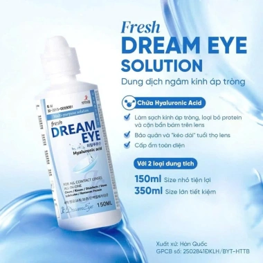 Nước ngâm kính áp tròng 150ml & 360ml – Bảo vệ mắt, giảm kích ứng, Giá chỉ 60.000₫