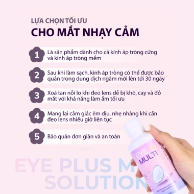Nước ngâm kính áp tròng 150ml & 360ml – Bảo vệ mắt, giảm kích ứng, Giá chỉ 60.000₫
