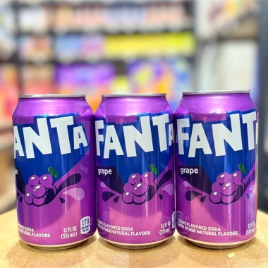 Nước ngọt Fanta Mỹ 355ml lon - Vị trái cây thơm, giải khát cực đã, chỉ 165.000₫