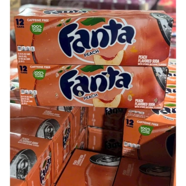Nước ngọt trái cây GA Mỹ Nhật Fanta Nho Cam Đào Dứa - 12 lon 355ml, 24 lon 300ml, 30 lon 300ml Giá ưu đãi 550k