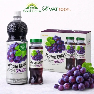 Nước Nho Woongjin Hàn Quốc Xách 12 Chai 180ml - 500ml - 1.5L Giá chỉ 69.000đ