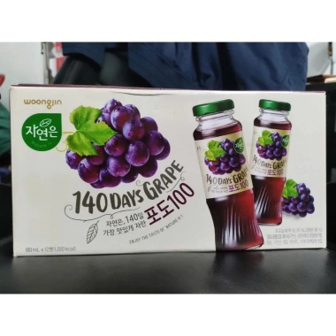 Nước Nho Woongjin Hàn Quốc Xách 12 Chai 180ml - 500ml - 1.5L Giá chỉ 69.000đ 6