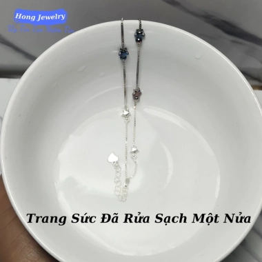 Nước rửa bạc siêu sáng Hong Jewelry – Tẩy ố đen, bã trẩu, bạc cũ, chỉ 35.000₫ 2