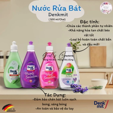 Nước rửa bát Denkmit Nature 500ml hương thơm tự nhiên nhập khẩu Đức 79.000 VND 2