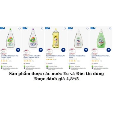 Nước rửa bát Denkmit Nature 500ml hương thơm tự nhiên nhập khẩu Đức 79.000 VND 8