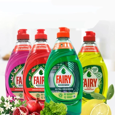 Nước rửa bát Fairy Đức 450ml - Giá giảm 19% - Sạch bát, thơm chanh, bảo vệ da tay, không gây hại môi trường