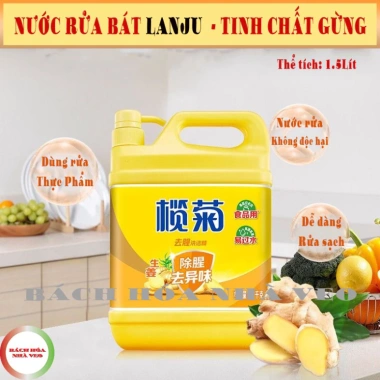Nước Rửa Bát Gừng 1.5L Trung Quốc Chuẩn Nội Địa Giá Siêu Rẻ 68.000₫