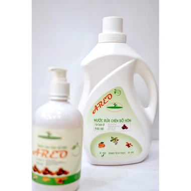 Nước rửa bát hữu cơ tinh dầu Quế Sả chanh 2L-4L, sạch bát, không hại da tay, an toàn cho bé 7