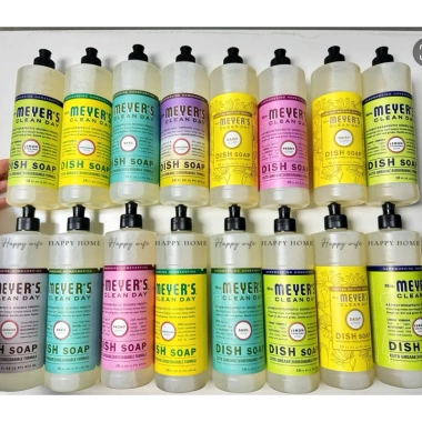 Nước rửa bát Mrs. Meyer's 473mL - Hữu cơ thiên nhiên, không khô tay, 360.000₫