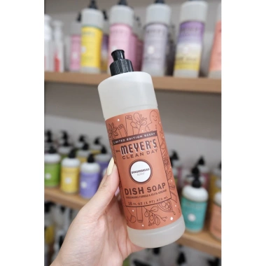 Nước rửa bát Mrs. Meyer's 473mL - Hữu cơ thiên nhiên, không khô tay, 360.000₫