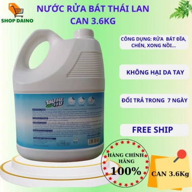 Nước Rửa Bát Thái Lan 3.6Kg - Không mùi, sạch bong kin kít, tiết kiệm, an toàn, chỉ 86.000đ