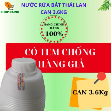 Nước Rửa Bát Thái Lan 3.6Kg - Không mùi, sạch bong kin kít, tiết kiệm, an toàn, chỉ 86.000đ
