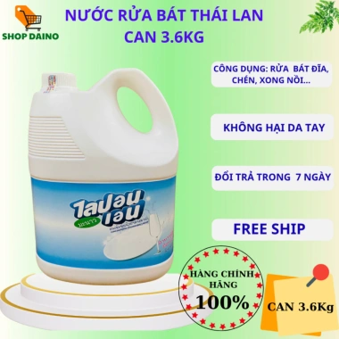 Nước Rửa Bát Thái Lan 3.6Kg - Không mùi, sạch bong kin kít, tiết kiệm, an toàn, chỉ 86.000đ