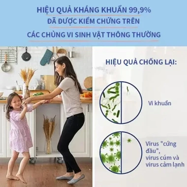Nước Rửa Bếp Saniitec 500ml - Diệt 99.9% Vi Khuẩn, Khử Dầu Mỡ Cứng Đầu, Không Cặn, An Toàn Da Tay, Giá 69.000đ 8