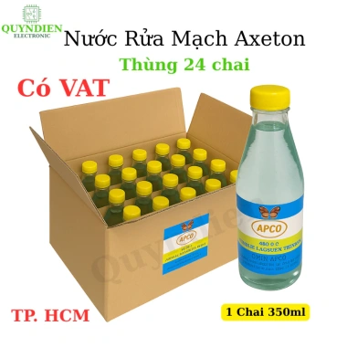 Nước rửa bo mạch main điện tử Axeton 350ml - 1 thùng 24 chai - Giá ưu đãi 749.000₫
