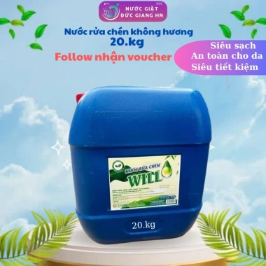 Nước rửa chén 20kg không hương, hương trà xanh - Giá 315k, giao nhanh toàn quốc