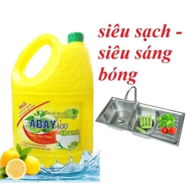 Nước Rửa Chén Abay 4 lít giảm giá 53.900đ, tẩy sạch dầu mỡ, hương thơm nhẹ