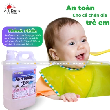 Nước Rửa Chén Ánh Dương 1.8L Tinh Chất Muối Biển - Sạch Nhờn, Không Hóa Chất, Bảo Vệ Da Tay, Giá Ưu Đãi 65.000₫ 2