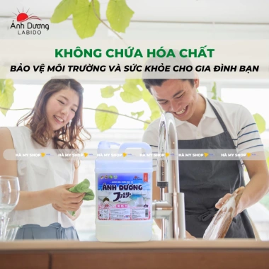Nước Rửa Chén Ánh Dương 1.8L Tinh Chất Muối Biển - Sạch Nhờn, Không Hóa Chất, Bảo Vệ Da Tay, Giá Ưu Đãi 65.000₫ 3