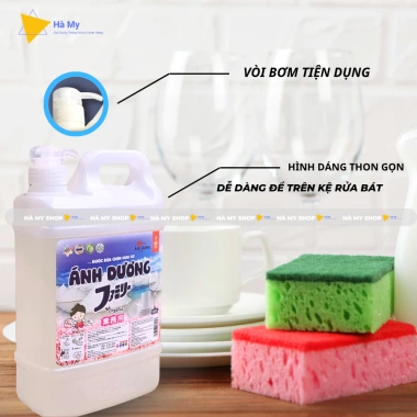 Nước Rửa Chén Ánh Dương 1.8L Tinh Chất Muối Biển - Sạch Nhờn, Không Hóa Chất, Bảo Vệ Da Tay, Giá Ưu Đãi 65.000₫ 7