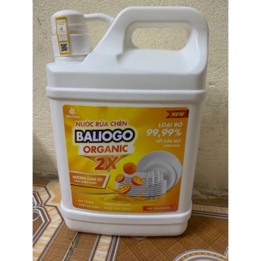 Nước rửa chén Baliogo hương cam úc, quế gừng 1,6L - An toàn da, giảm giá 65k