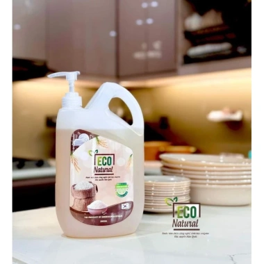 Nước rửa chén bát cám gạo 2L - Sạch bóng, tẩy dầu mỡ, bảo vệ da tay, giá ưu đãi 88.000đ