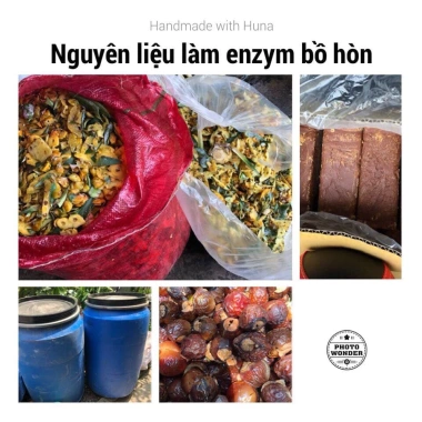 Nước rửa chén bát đa năng Enym bồ hòn Huna Home 2.2L Giá ưu đãi 250k, sạch bền, thơm tự nhiên