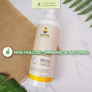 Nước rửa chén bát đồ ăn dặm hữu cơ FUWA3E - An toàn cho bé, bảo vệ da tay, giá chỉ 76.000₫