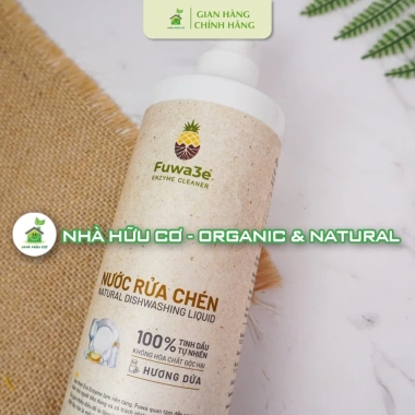 Nước rửa chén bát đồ ăn dặm hữu cơ FUWA3E - An toàn cho bé, bảo vệ da tay, giá chỉ 76.000₫