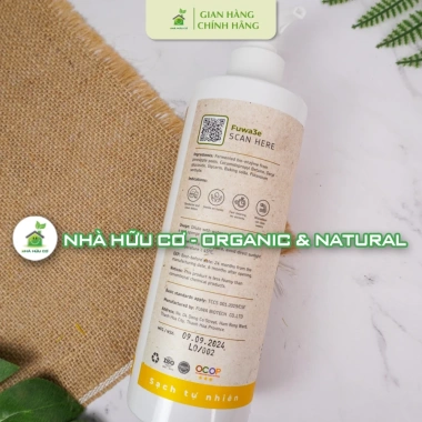 Nước rửa chén bát đồ ăn dặm hữu cơ FUWA3E - An toàn cho bé, bảo vệ da tay, giá chỉ 76.000₫