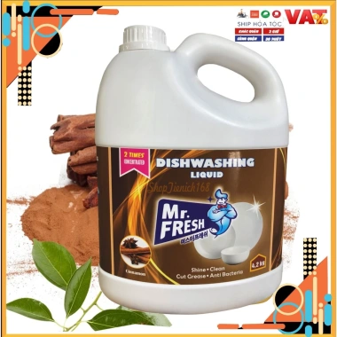 Nước rửa chén bát siêu sạch Mr.Fresh 4.2L tinh dầu quế Giá chỉ 119.000₫