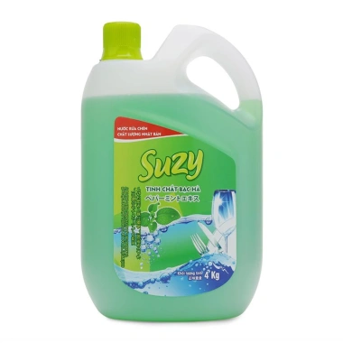 Nước rửa chén bát Suzy 4kg muối biển, chất lượng Nhật Bản - Giá chỉ 98.000 VNĐ