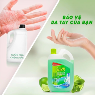 Nước rửa chén bát Suzy Nhật Bản 2,1kg Hữu Cơ Giá chỉ 42.000, sạch bát, an toàn