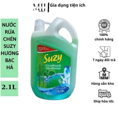 Nước rửa chén bát Suzy Nhật Bản 2,1kg Hữu Cơ Giá chỉ 42.000, sạch bát, an toàn