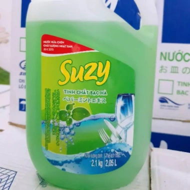 Nước rửa chén bát Suzy Nhật Bản 2,1kg Hữu Cơ Giá chỉ 42.000, sạch bát, an toàn