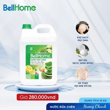 Nước rửa chén BellHome sinh học - An toàn, khử mùi, tiết kiệm, bảo vệ da tay, chỉ 67.974₫ 2