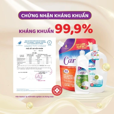 Nước rửa chén Carefor 1,9L Không bám mùi, An toàn, sạch bát, Giá 66.999đ