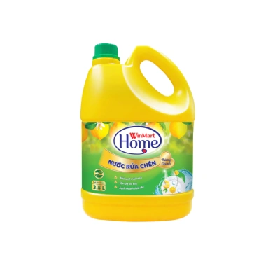 Nước rửa chén chanh WinMart Home 3.5L - Giá 95.000, tẩy sạch dầu mỡ, hương thơm tự nhiên 2 Nước rửa chén chanh WinMart Home 3.5L - Giá 95.000, tẩy sạch dầu mỡ, hương thơm tự nhiên 2