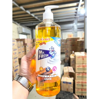 Nước rửa chén đậm đặc Mr Fresh 800ml Siêu Sạch - Hương Đào Cam Trà Xanh Quế, Giá chỉ 45.000₫