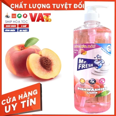 Nước rửa chén đậm đặc Mr Fresh 800ml Siêu Sạch - Hương Đào Cam Trà Xanh Quế, Giá chỉ 45.000₫ 10 Nước rửa chén đậm đặc Mr Fresh 800ml Siêu Sạch - Hương Đào Cam Trà Xanh Quế, Giá chỉ 45.000₫ 10