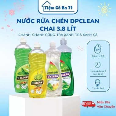 Nước rửa chén DPClean 3.8L 4 hương - Sạch dầu mỡ, dịu da tay, giá 90.000 VND | Tiệm cô ba 71