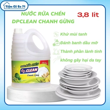 Nước rửa chén DPClean 3.8L 4 hương - Sạch dầu mỡ, dịu da tay, giá 90.000 VND | Tiệm cô ba 71 6