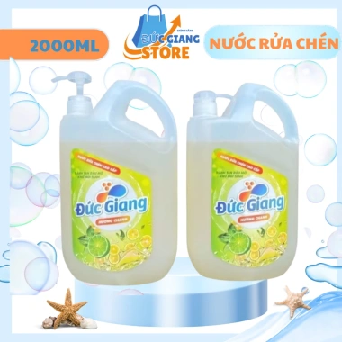 Nước rửa chén Đức Giang 2.000ml hương Chanh khử mùi mạnh, giá chỉ 63.000₫ 4