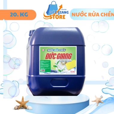 Nước Rửa Chén Đức Giang 20kg - Sạch Bóng, Đánh Bay Dầu Mỡ, Giá Giảm 315.000 VNĐ