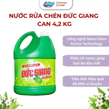 Nước Rửa Chén Đức Giang 20kg - Sạch Bóng, Đánh Bay Dầu Mỡ, Giá Giảm 315.000 VNĐ 4 Nước Rửa Chén Đức Giang 20kg - Sạch Bóng, Đánh Bay Dầu Mỡ, Giá Giảm 315.000 VNĐ 4