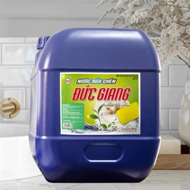 Nước Rửa Chén Đức Giang 20kg - Sạch Bóng, Đánh Bay Dầu Mỡ, Giá Giảm 315.000 VNĐ
