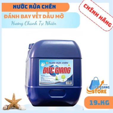 Nước Rửa Chén Đức Giang 20kg - Sạch Bóng, Đánh Bay Dầu Mỡ, Giá Giảm 315.000 VNĐ