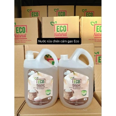 Nước rửa chén Eco cám gạo 2L – Sạch bóng, tẩy dầu mỡ, an toàn cho da tay, 88.000₫ 9